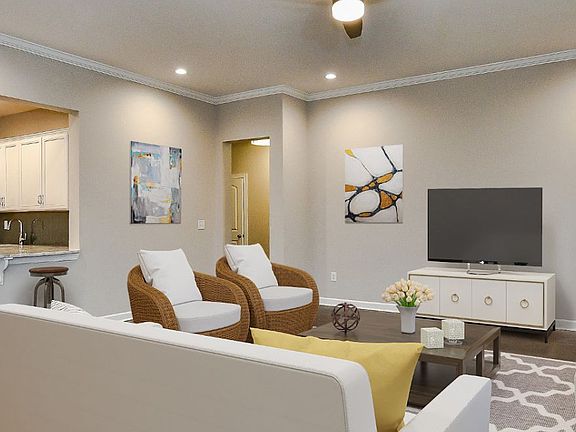 Family Room Bar virtually staged