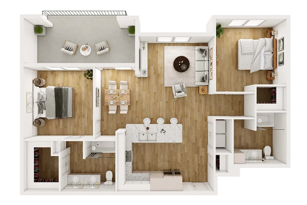 Floor plan B3