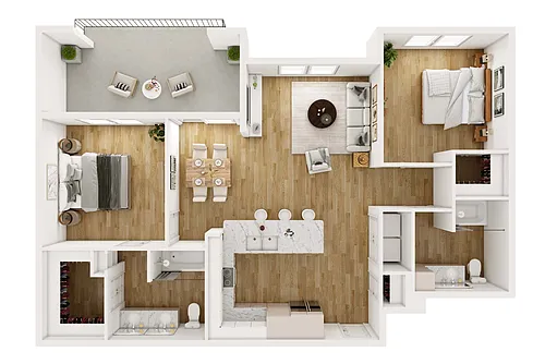 Floor plan B3