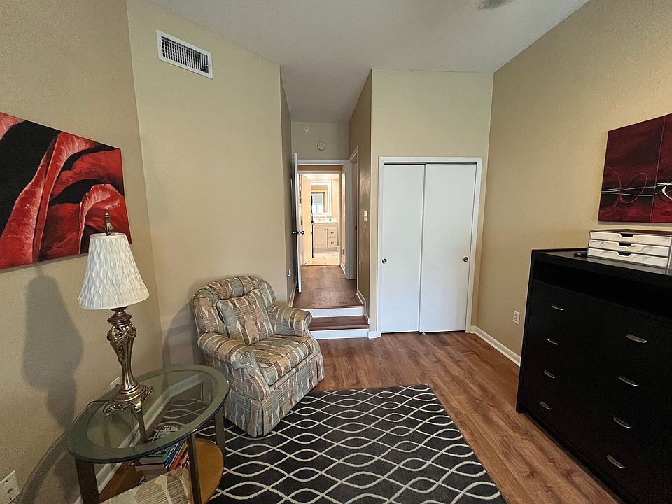 View from the room to the door