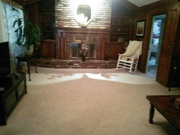 Family room with fireplace