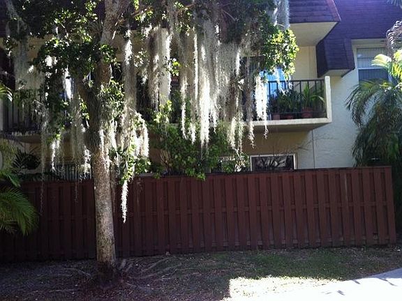 Fenced in back patio.