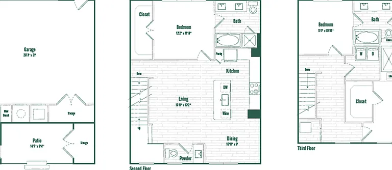 TH3 | 3 bed 3.5 bath | 1764 sq ft TH3 | 3 bed 3.5 bath | 1764 sq ft