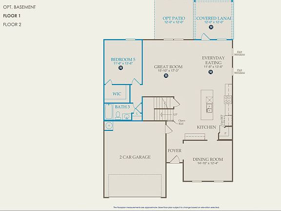 Mitchell Floor Plan, Quick Move-In Home, Floor 1