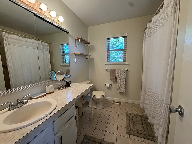 Master bathroom with big closet.