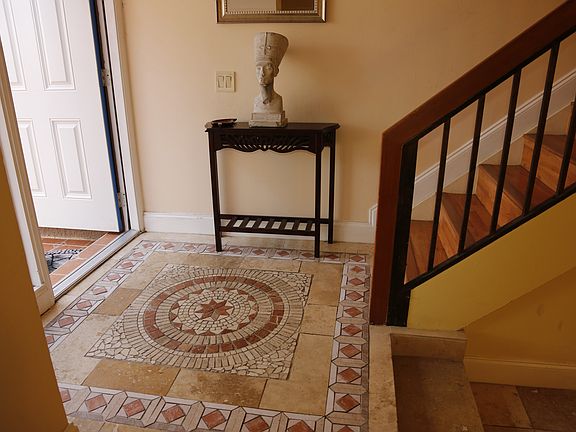 Italian tile entrance