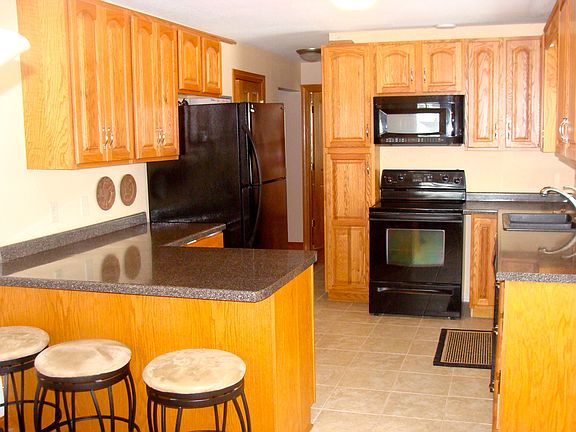 updated kitchen with island