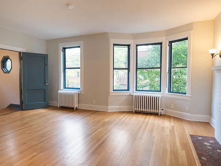 Living room, view towards Gates Ave