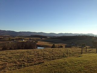 From the back of property 