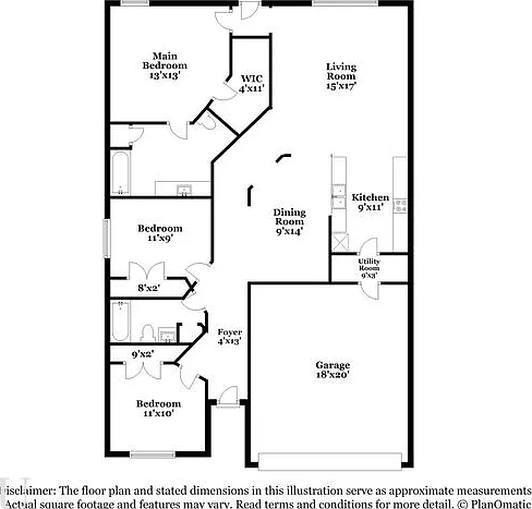 3 bed, 2.0 bath, 1414 sqft, $1,615 — Photo 2