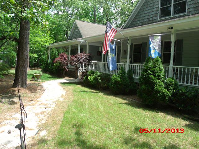 Front of house, west side