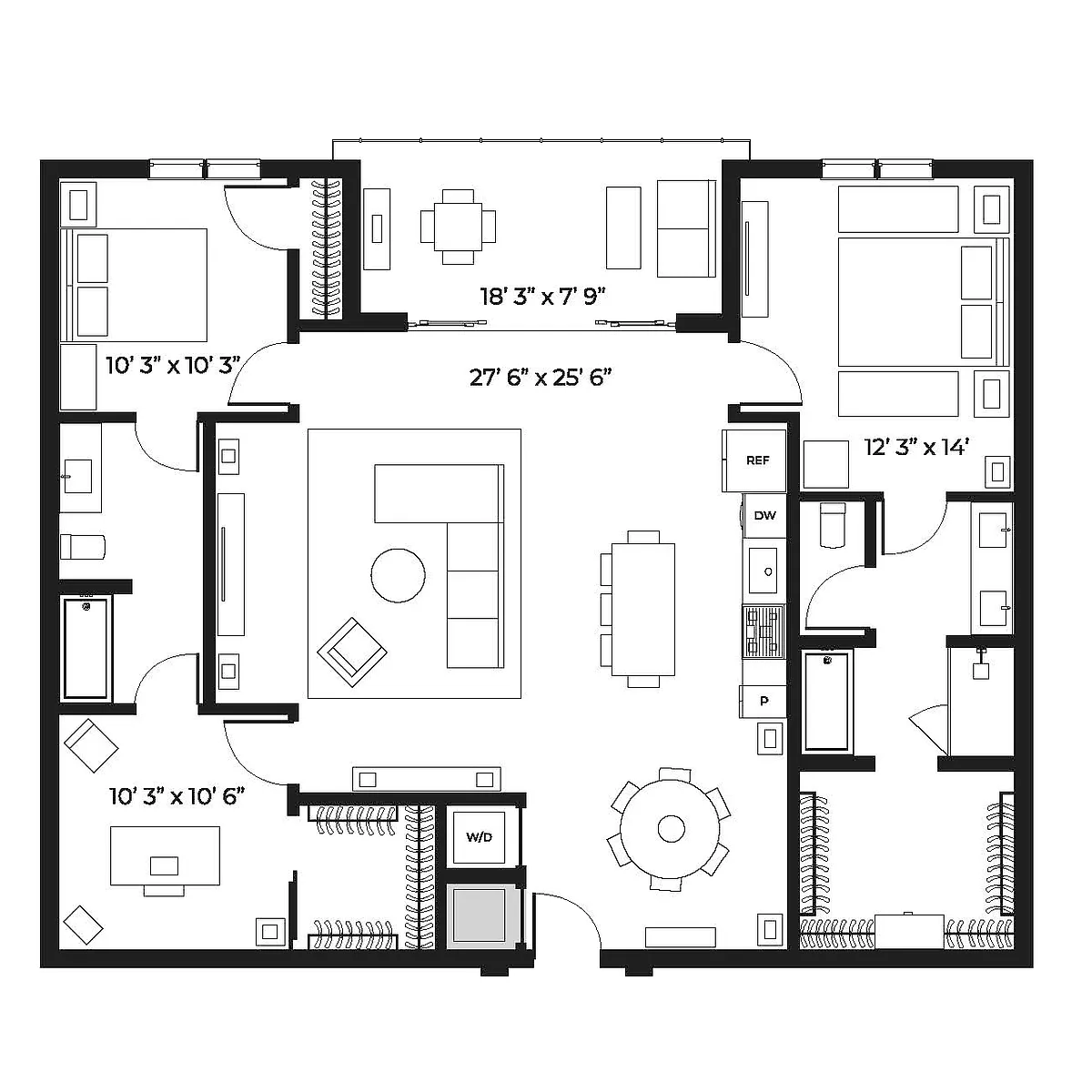 Floor plan Lux 1495