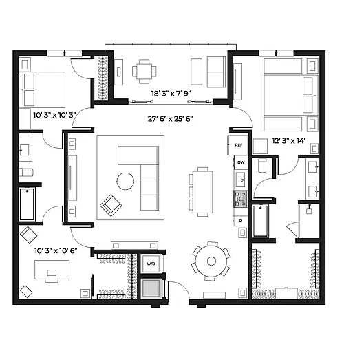 Floor plan Lux 1495