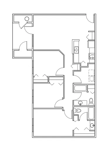 Floor plan 3 Bedroom