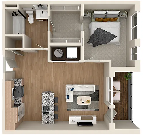 Floor plan The Patent-1B