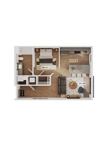 Floor plan 1x1-The Gateway
