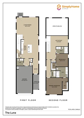 Floor plan 15259 Estrella West