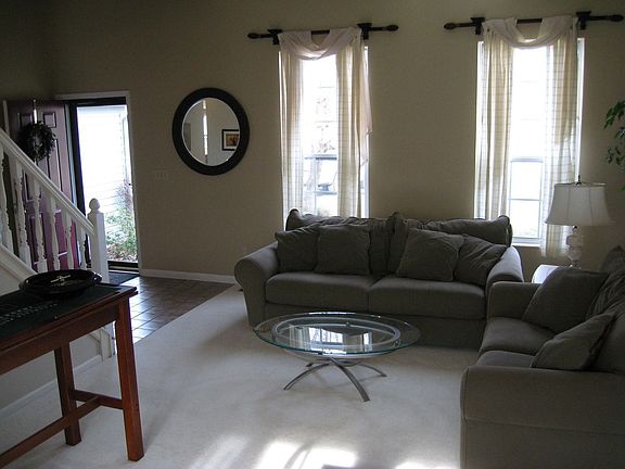 Living room opens into dining room...great for entertaining