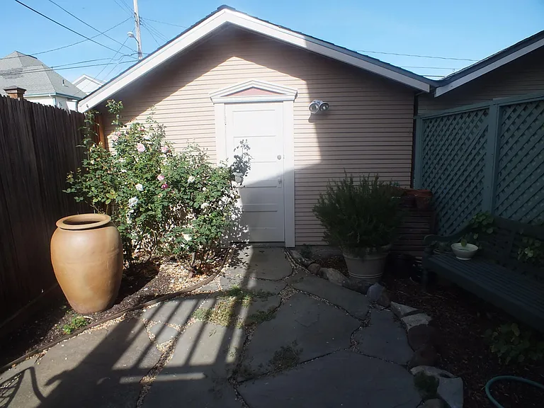 Laundry room in separate building.