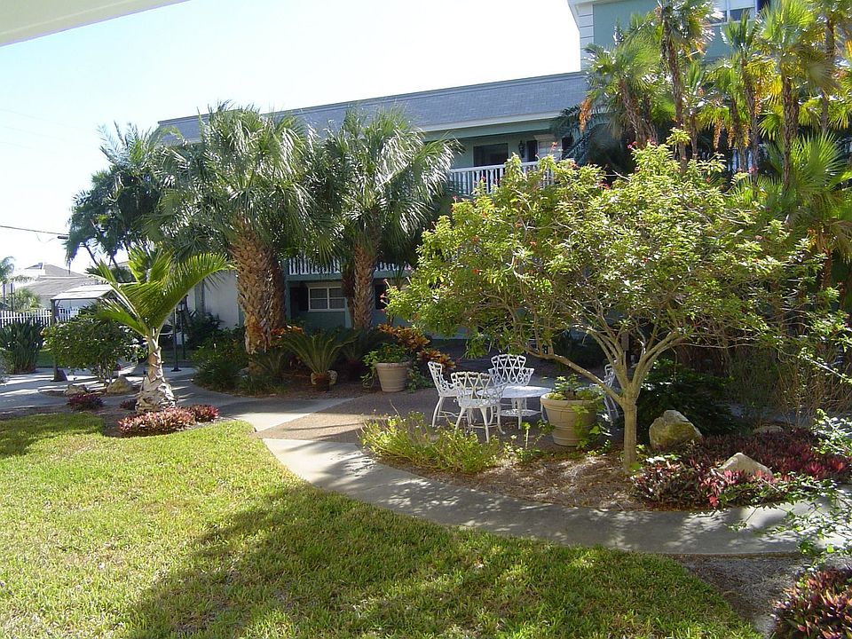 View of garden from front door