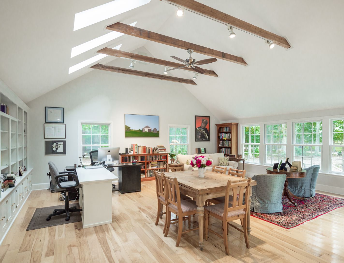  Great Room with Cathedral Ceiling and Skylights