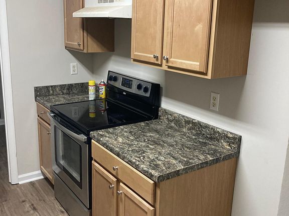 Fully renovated kitchen: new paint, cabinets, counters, and floor