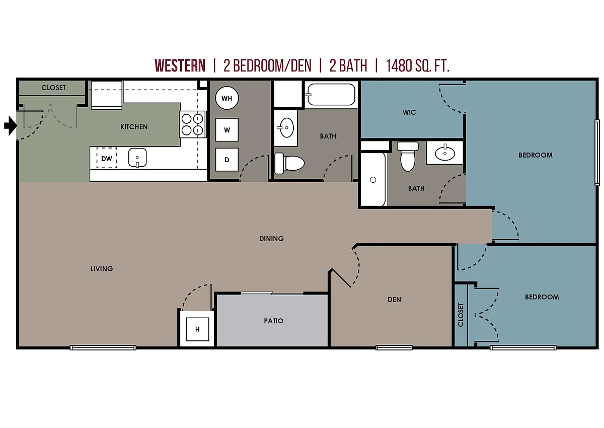Floor plan Western & Galapagos