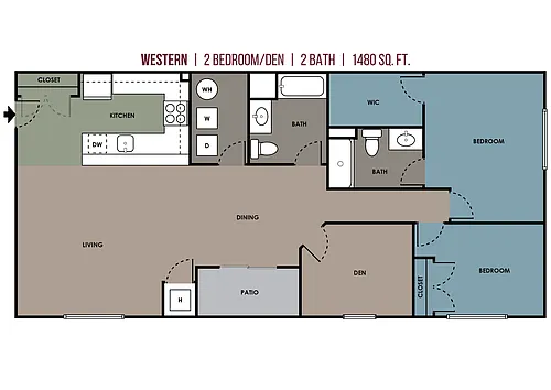 Floor plan Western & Galapagos
