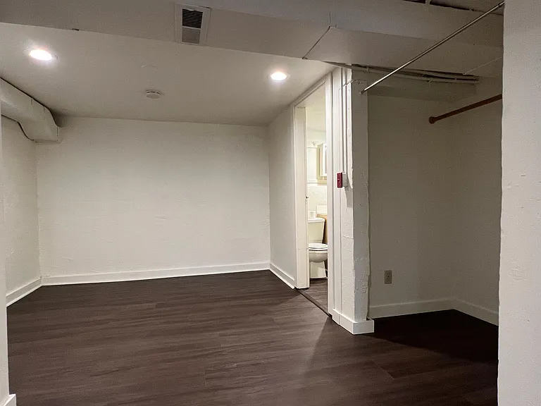 Bedroom area and closet