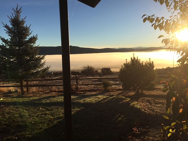 Sunrise above the clouds