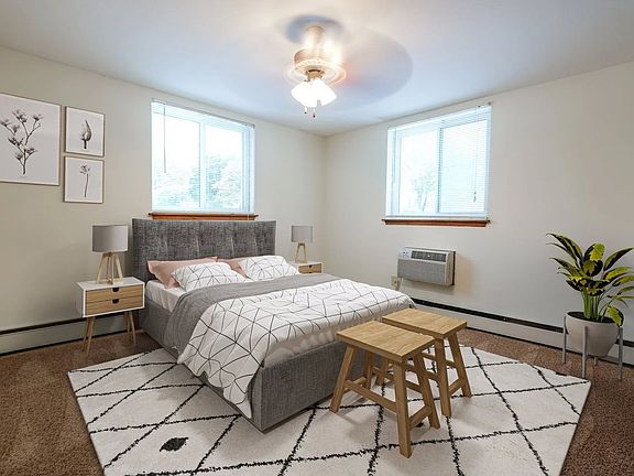 Welcome to Central Lakes of Uptown, where modern comfort meets style. This inviting bedroom features abundant natural light, contemporary decor, and cozy furnishings. Don't miss out on making this space your own. Schedule your visit today!