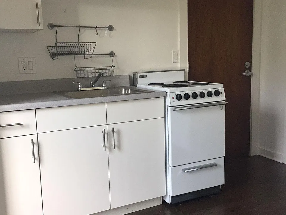 Kitchen and front door
