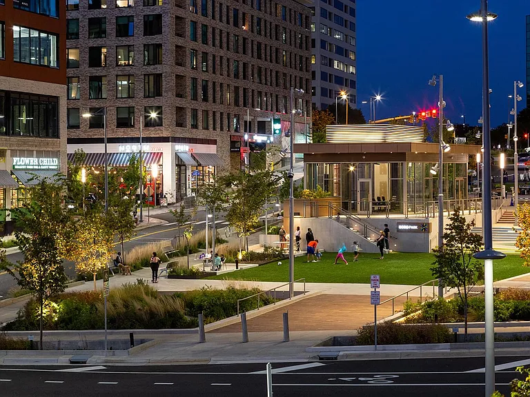 10 minutes to the Boro, Greensboro/Tysons Metro Station, and Mosaic District and 7 minutes to Vienna Metro Station