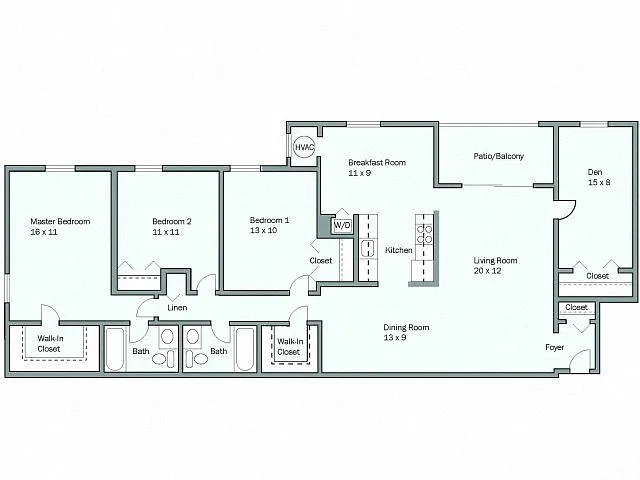 Floor plan Morehouse Deluxe - Den