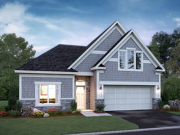 Linden 2-Car Elevation B - Stone