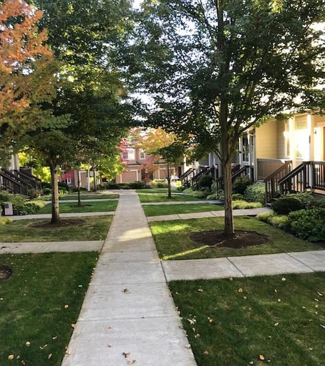 Front entrance to the townhome