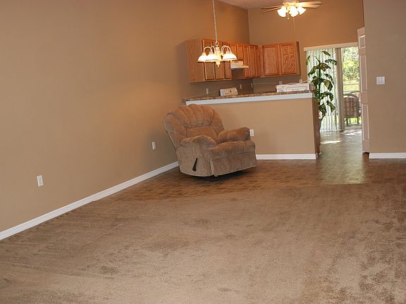living room into kitchen