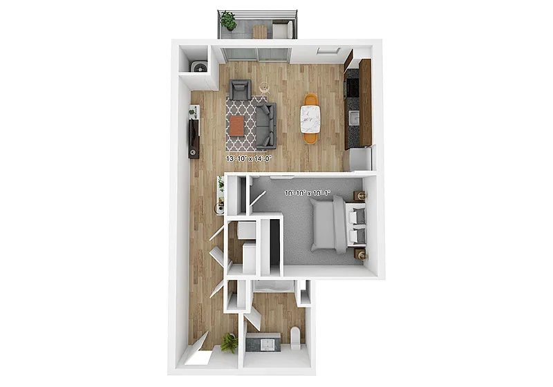 Floor plan Alcove-E