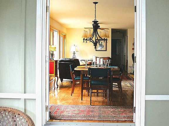 View of interior from porch