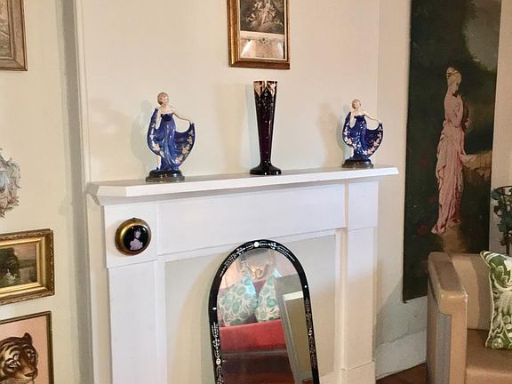 Vintage Mantle in Living Room