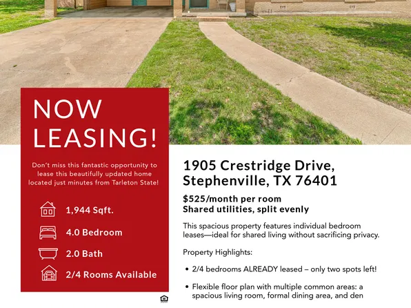 1905 Crestridge St, Stephenville, TX 76401