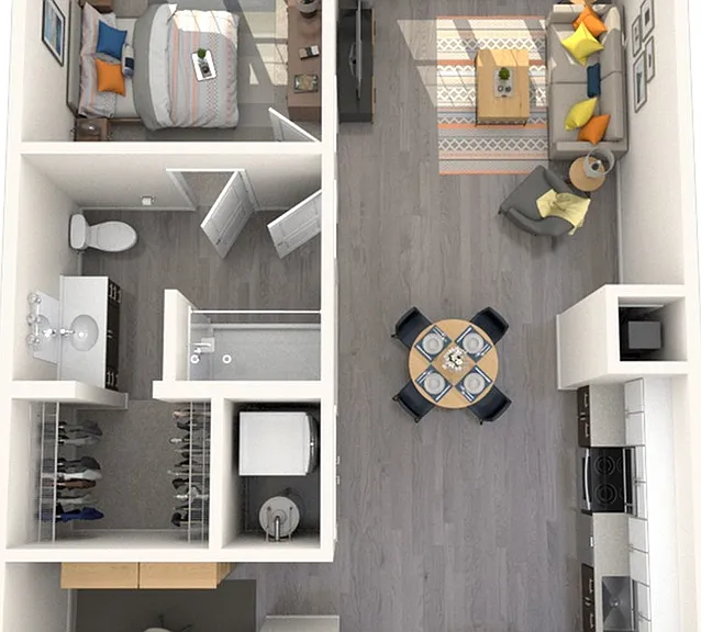 1 Bedroom / 1 Bathroom 1 Bedroom / 1 Bathroom