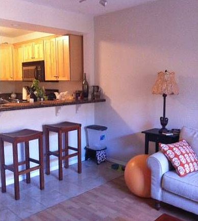 living room to kitchen