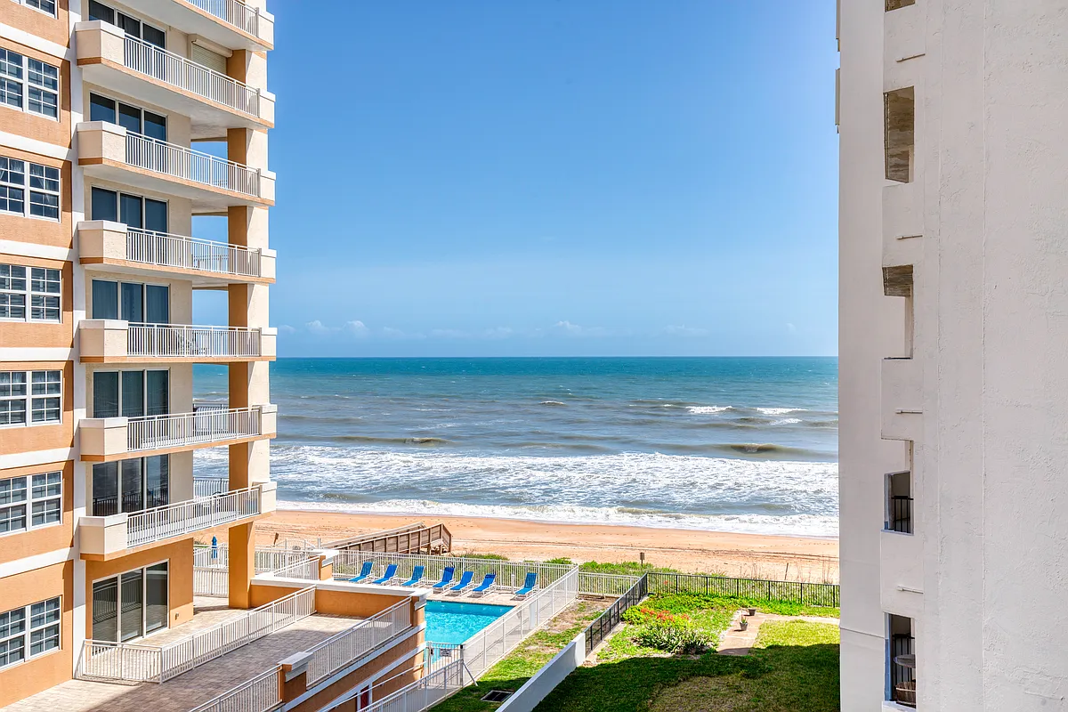 Beach View from the Balcony - 1415 Ocean Shore Blvd #309