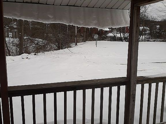 View from kitchen door.