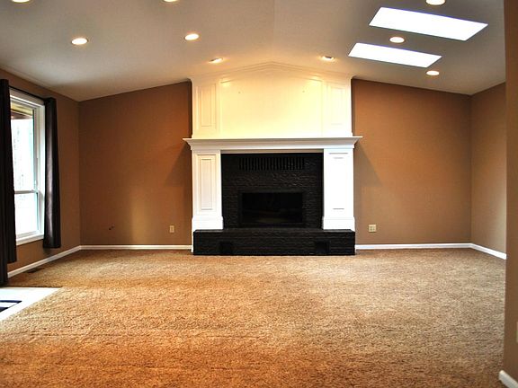 Large Family Room - Newer Carpet - Wood Fireplace