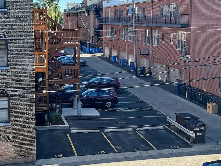 Tandem parking spot for 2 vehicles included