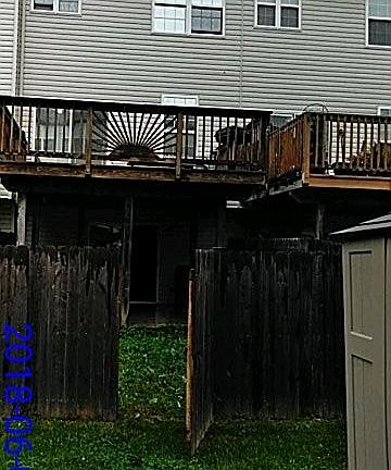 Fenced backyard, deck, patio