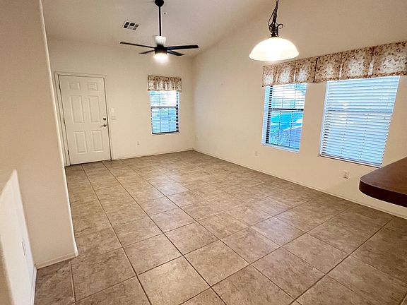 View of living room from kitchen area