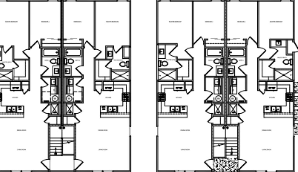 3810 Quadruplex Plan, Southern Impression Homes Jacksonville